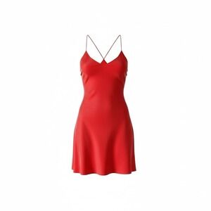 Women's Madewell 1937 Spaghetti Strap Dress Red Size 6